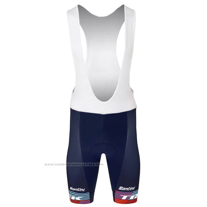 2023 Maillot Cyclisme Trek Factory Bleu Manches Courtes et Cuissard